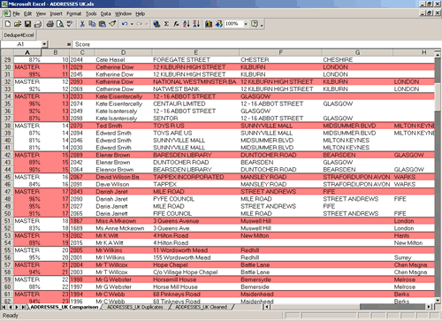 Dedupe4Excel Screenshot